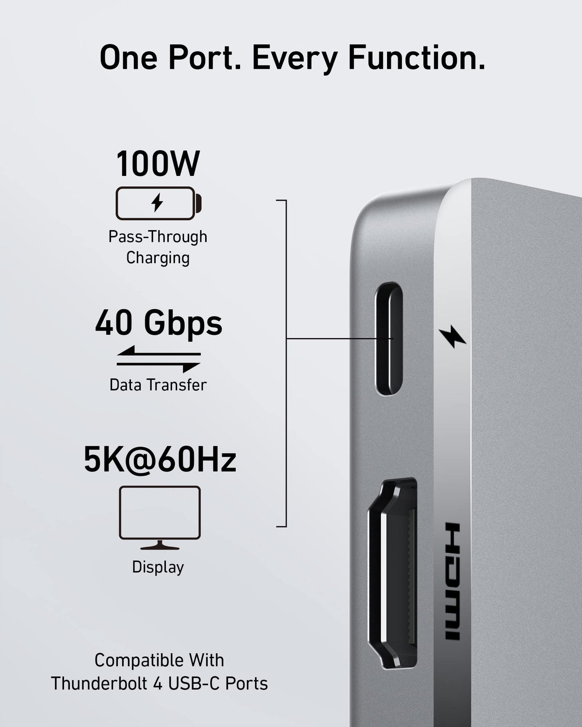 Anker <b>547</b> USB-C Hub (7-in-2, for MacBook) — photo 3 of 7