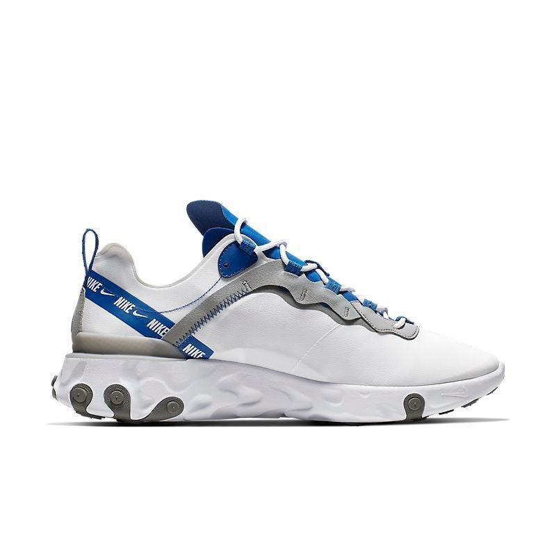 Nike React Element 55 'White Game Royal Habanero Red'