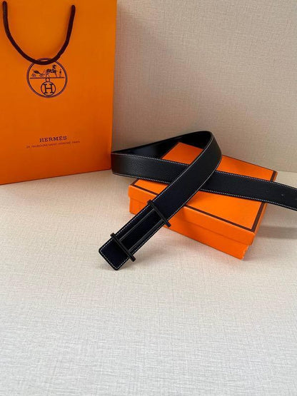 Hermes Men Black Buckle Belt 'Black'
