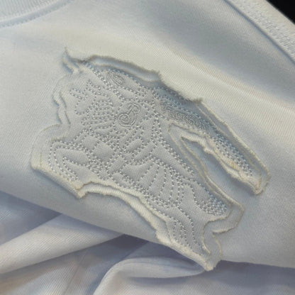 Burberry T-Shirt Without Collar 'White'
