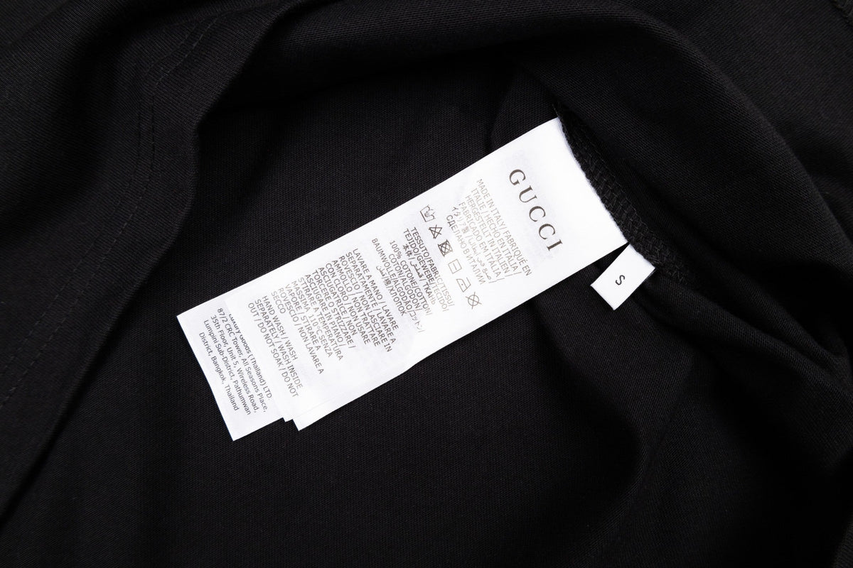 Gucci GG T-Shirt Without Collar 'Black' – Luxury Cotton Tee