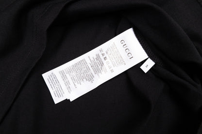 Gucci GG T-Shirt Without Collar 'Black' – Luxury Cotton Tee