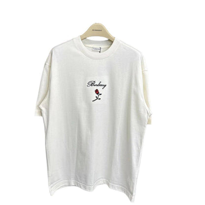Burberry T-Shirt With Rose Without Collar 'White'