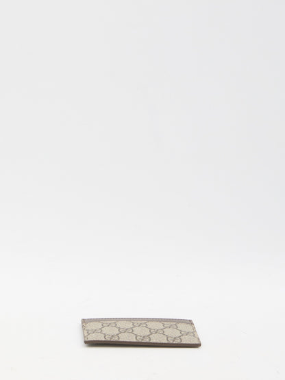 GUCCI Bicolor Mini GG Card Holder 11x7cm