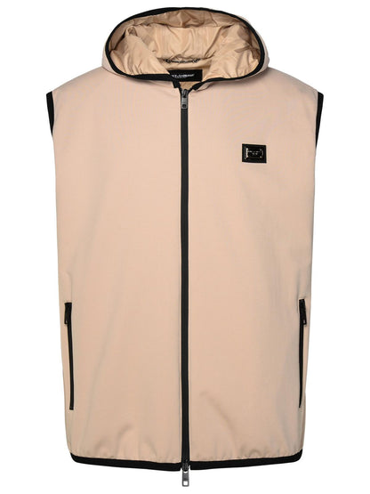 Dolce & Gabbana Beige Cotton Blend Vest