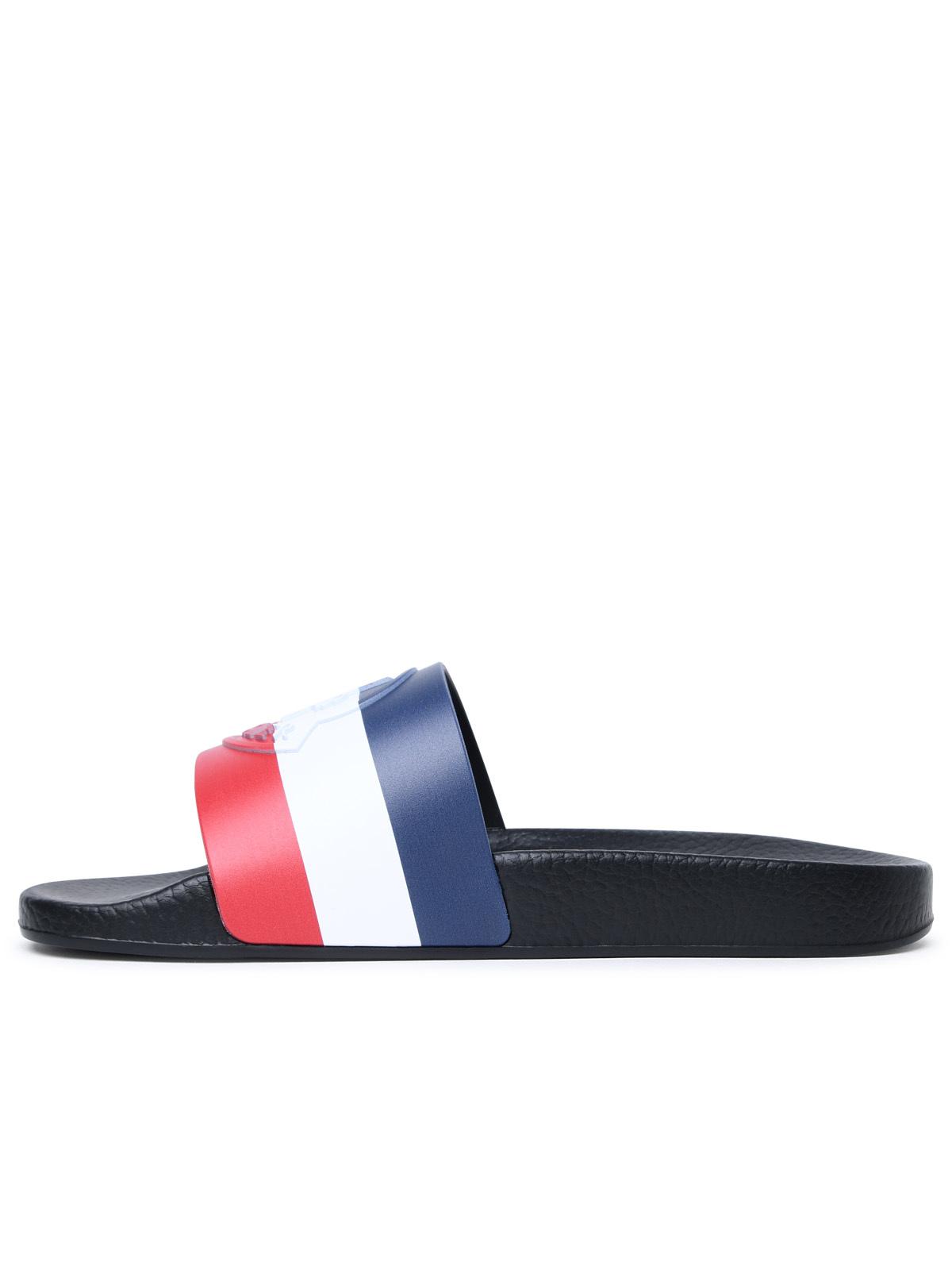 Moncler 'Basile' Black Rubber Slippers