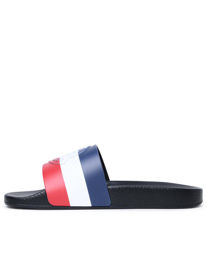 Moncler 'Basile' Black Rubber Slippers