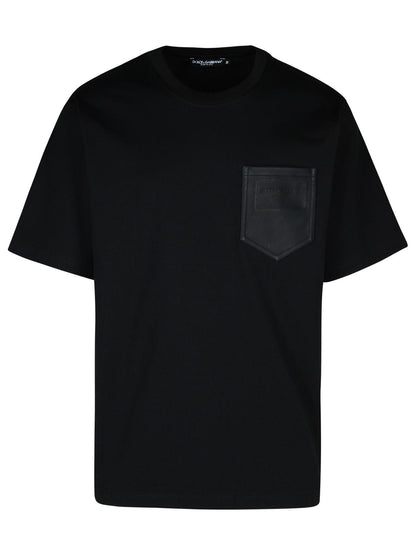 Dolce & Gabbana Black Cotton T Shirt