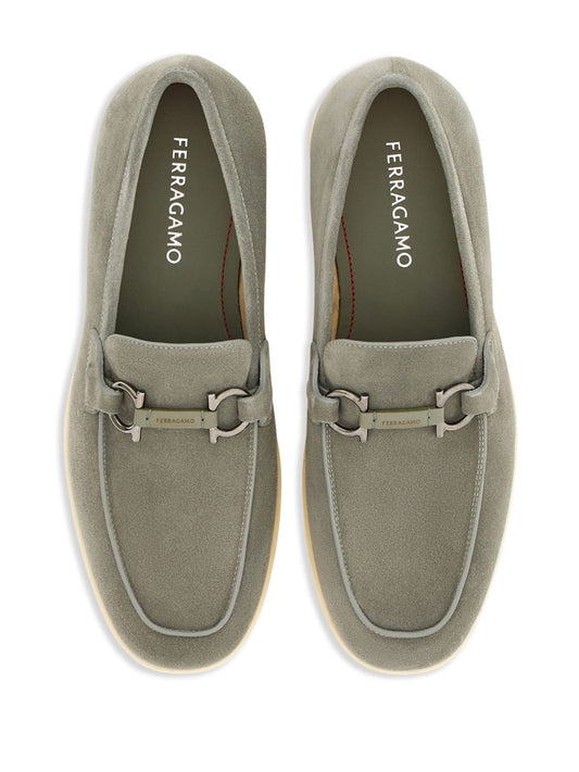 Ferragamo Men's Suede Cosimo Loafers