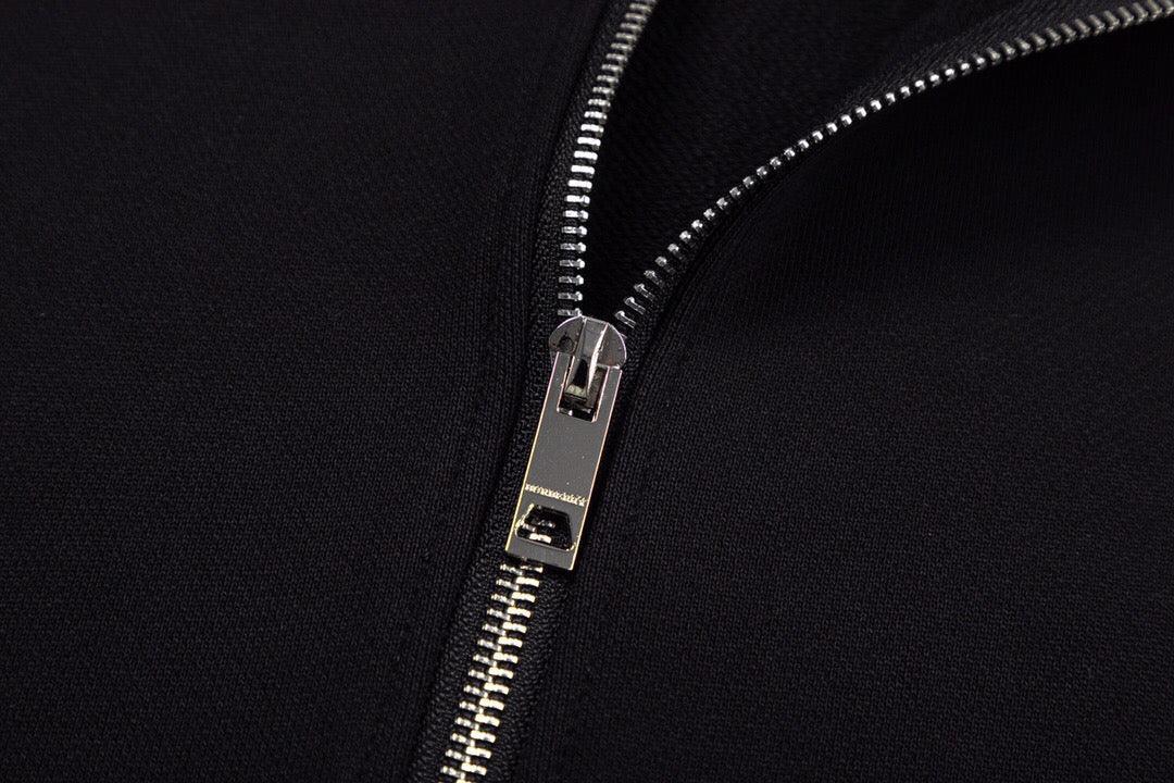 Burberry Cotton Zip Hoodie 'Black'