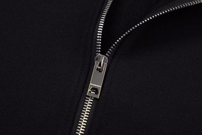 Burberry Cotton Zip Hoodie 'Black'