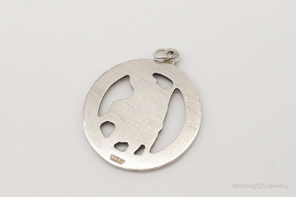 Vintage Saint Christopher Sterling Silver Pendant