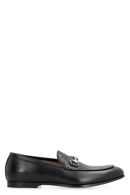 GUCCI Men's Classic Leather Loafers with Metal Bit