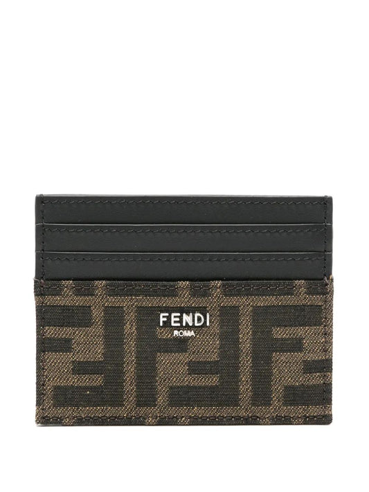 FENDI Mini Jacquard Card Holder - FW25