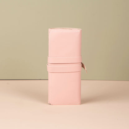 Leather Jewelry Roll - Blush Pink - Florence