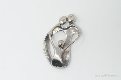 Vintage Native American Carolyn Pollack Relios Family Sterling Silver Pendant