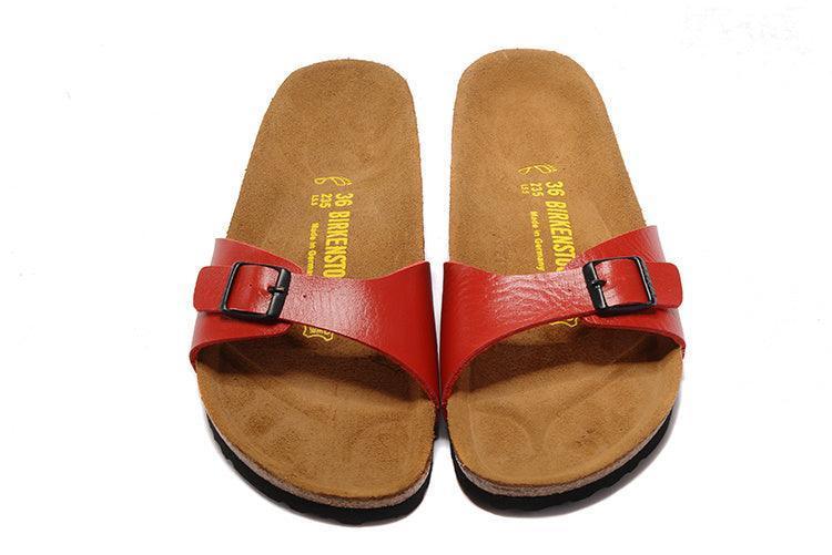 Birkenstock Women's Cherry Red Madrid Flat Sandals