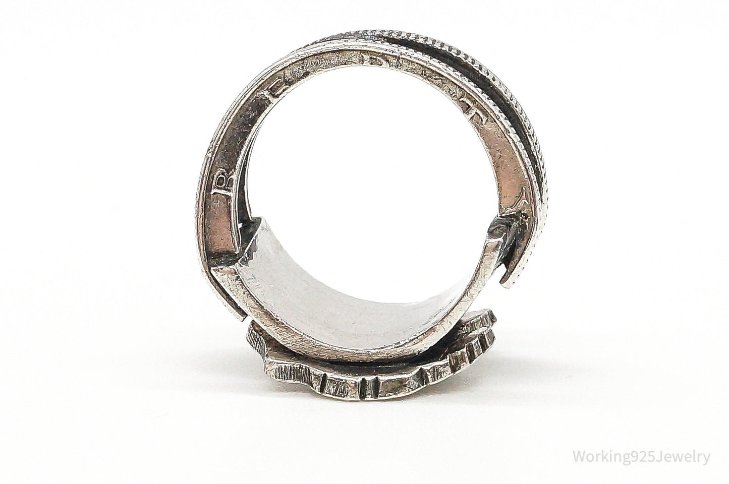 Vintage US Eagle Coin Ring – Size 9 – Silver Estate Jewelry