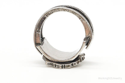 Vintage US Eagle Coin Ring – Size 9 – Silver Estate Jewelry