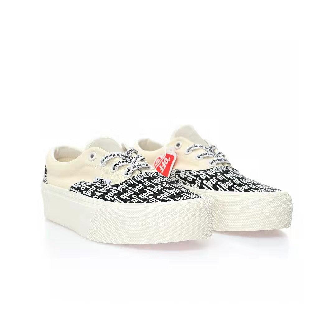 Fear of God x Vans Authentic Platform Low 'White/Black FOG'