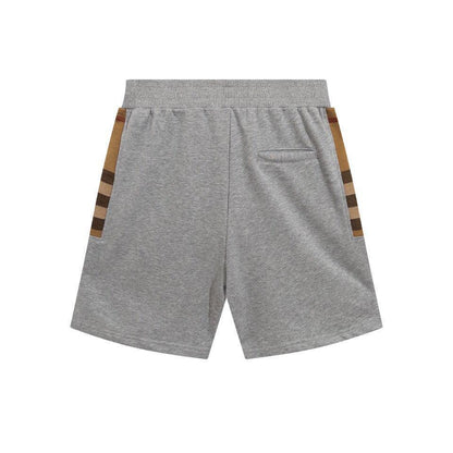 Burberry Men's Striped Cotton Knit Basketball Shorts 'Grey'