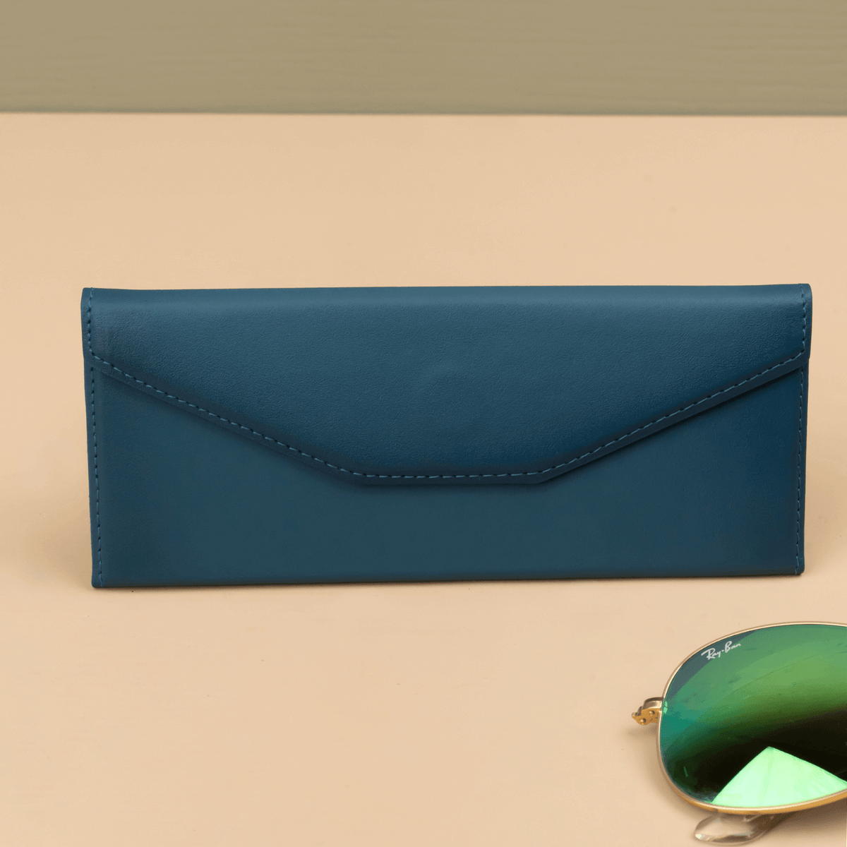 Luxury Leather Sunglasses Case - Dark blue - Louisville