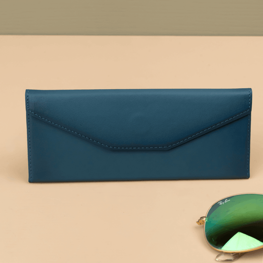 Luxury Leather Sunglasses Case - Dark blue - Louisville