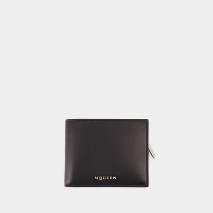 ALEXANDER MCQUEEN Men's 2-in-1 Mini Leather Wallet