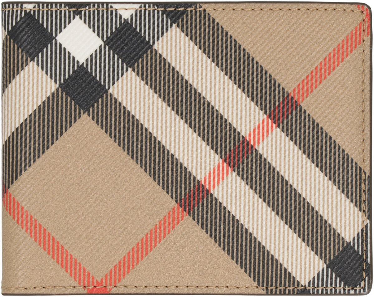 BURBERRY Check Pattern Wallet (9.5x11 cm) - Mini Size