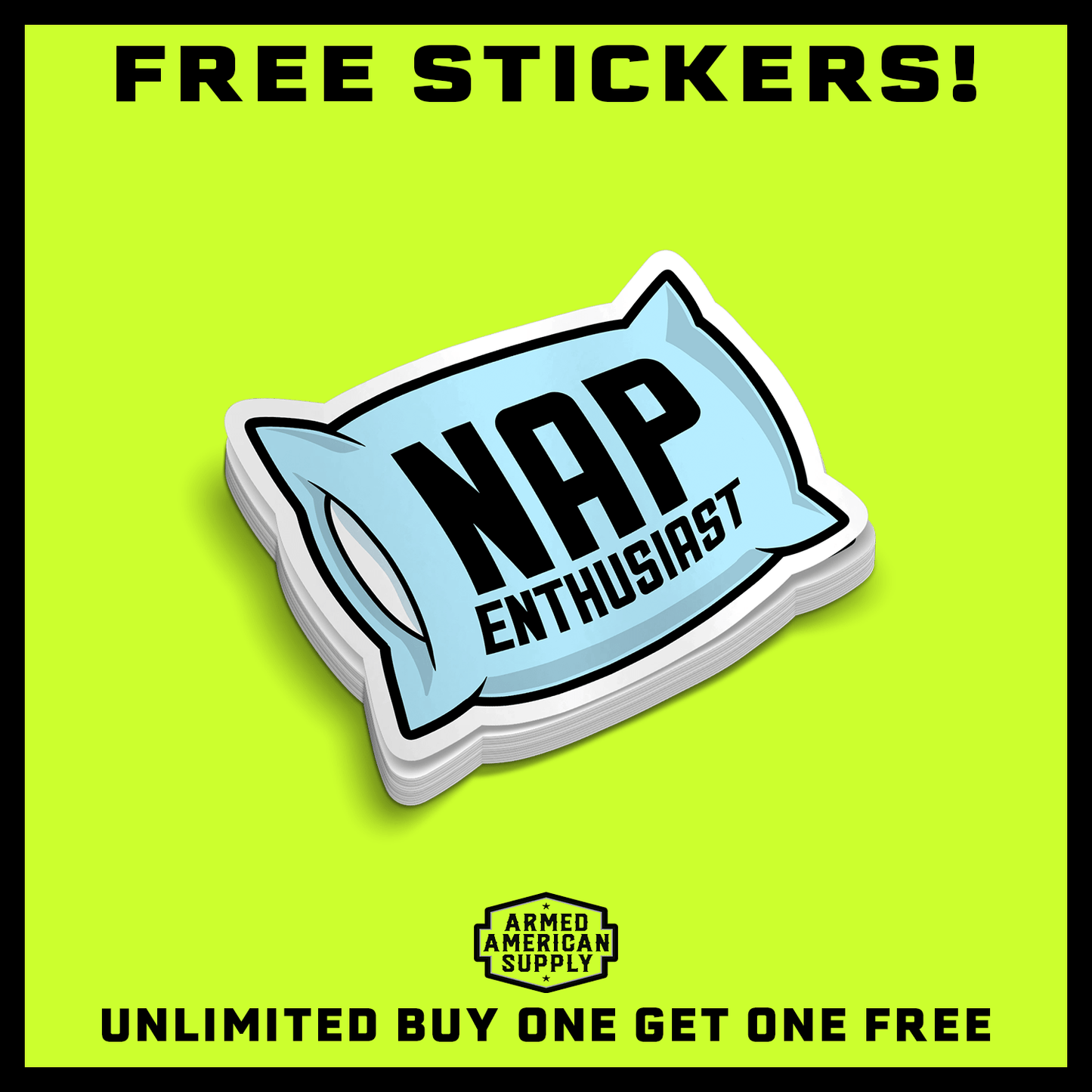 Nap Enthusiast -  Hard Hat Decal — photo 2 of 2