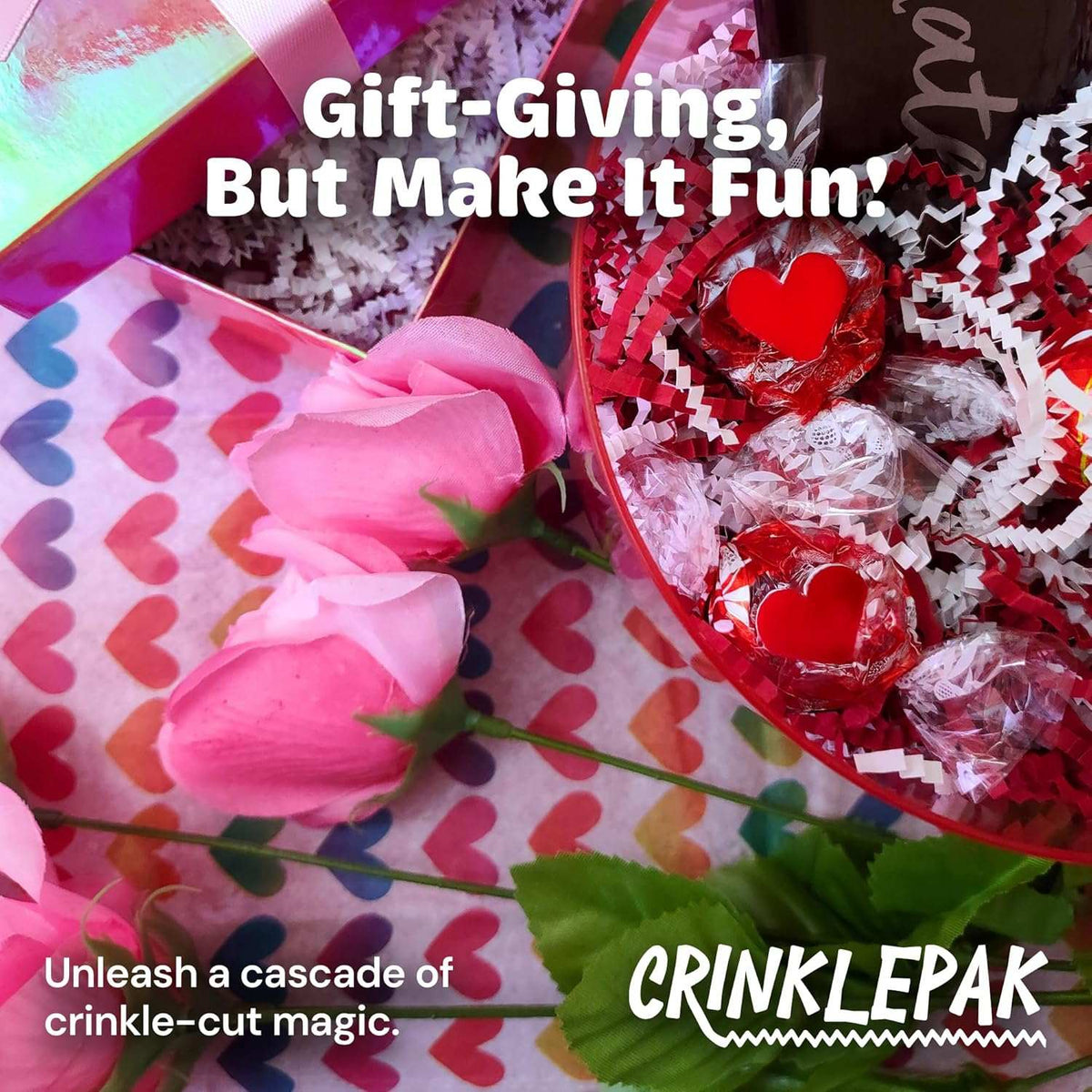 10 LB Candy Cane Crinkle Paper