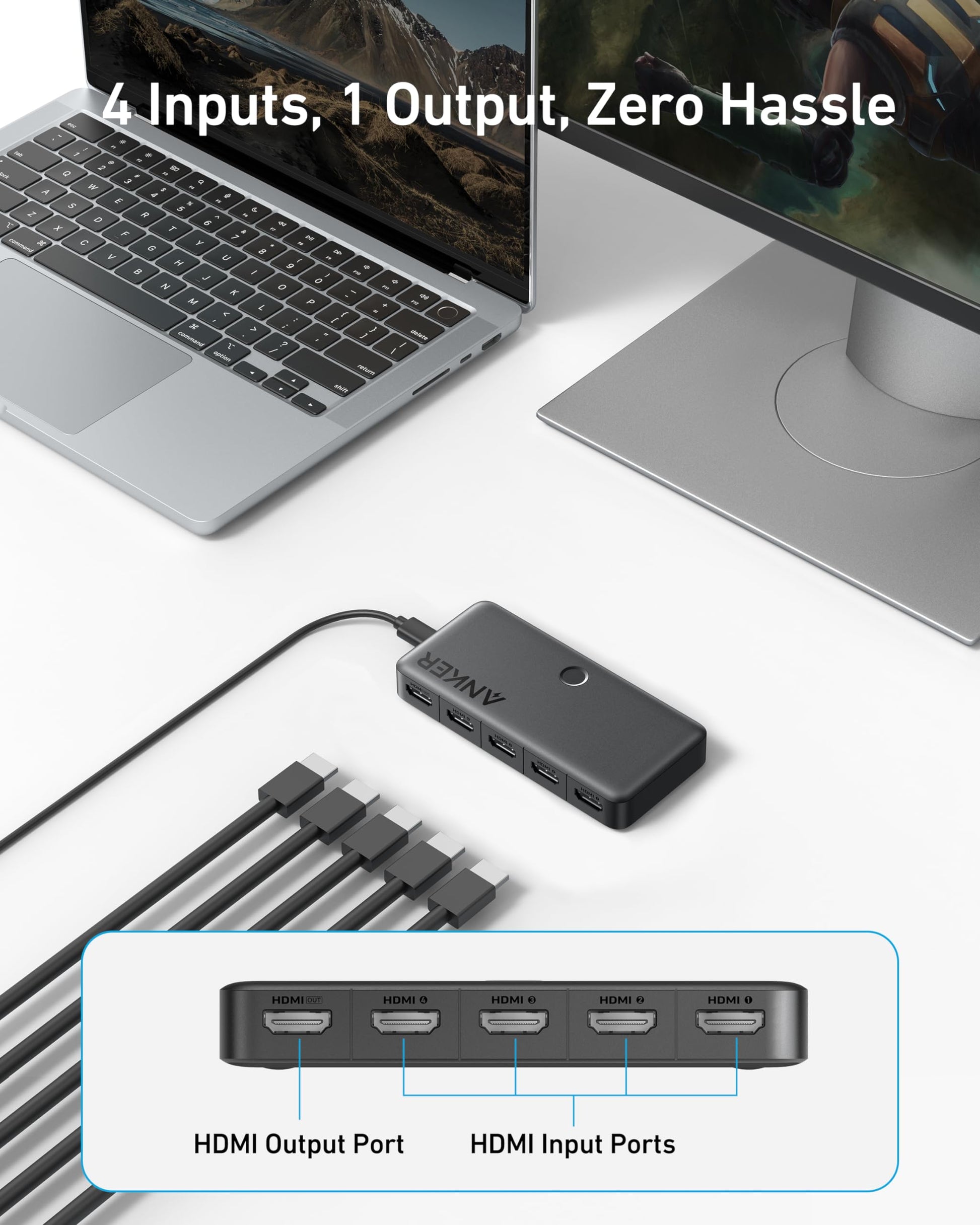Anker HDMI Switch (4 in 1 Out, 4K HDMI) — photo 2 of 7