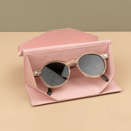 Luxury Leather Sunglasses Case - Pink - Louisville