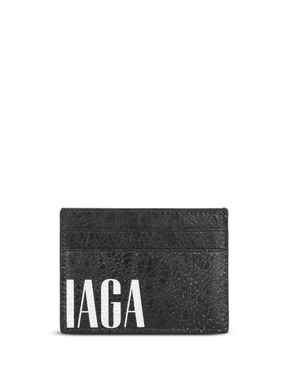 BALENCIAGA Mini Leather Card Holder