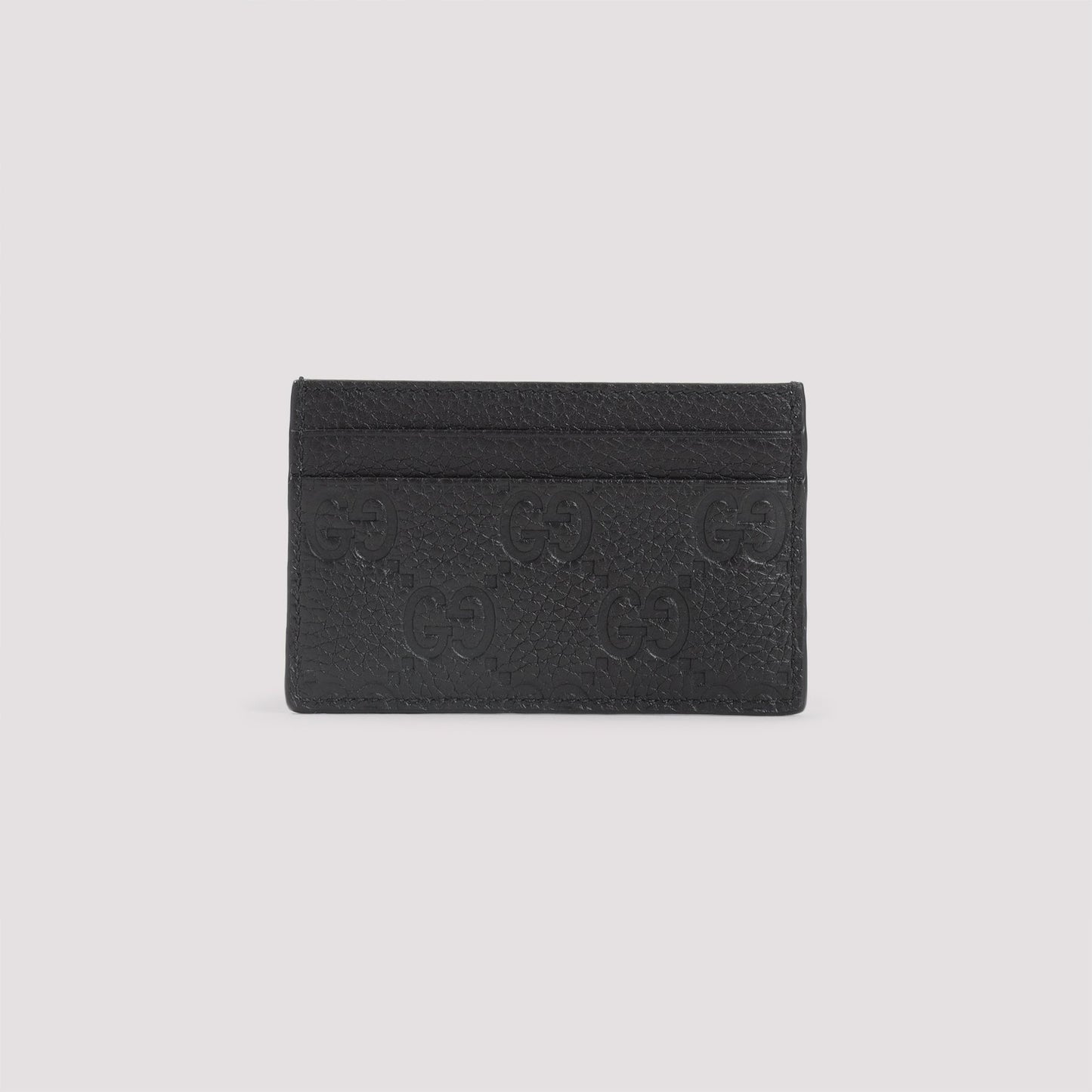 GUCCI Mini Embossed Leather Card Case