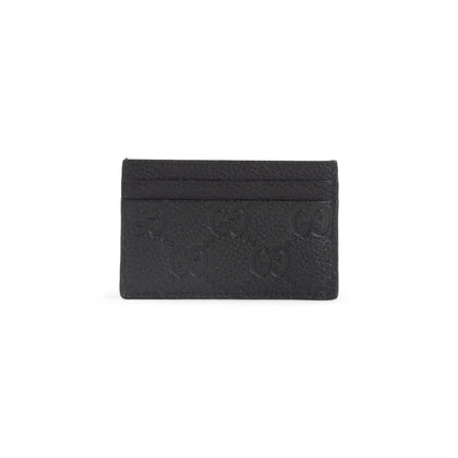 GUCCI Mini Embossed Leather Card Case
