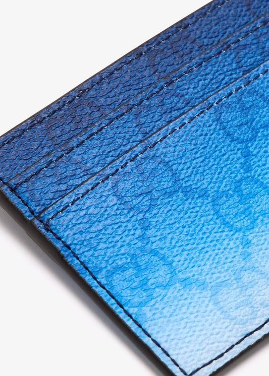 GUCCI Printed Canvas Mini Card Holder