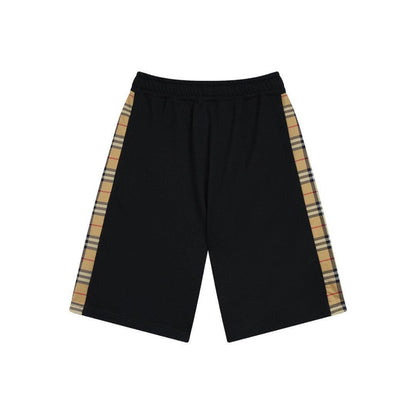 Burberry Men's Striped Cotton Knit Basketball Shorts 'Black/Beige'