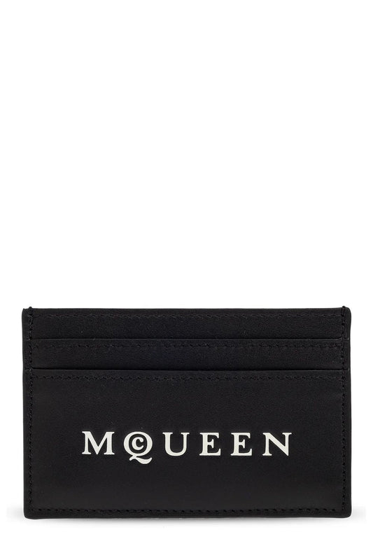 ALEXANDER MCQUEEN Mini Card Case with Logo Print
