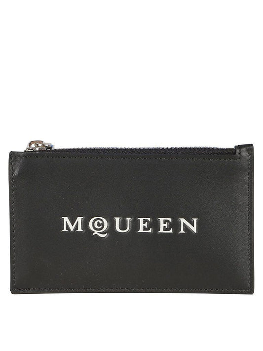 ALEXANDER MCQUEEN Leather Cardholder Wallet - Mini Design