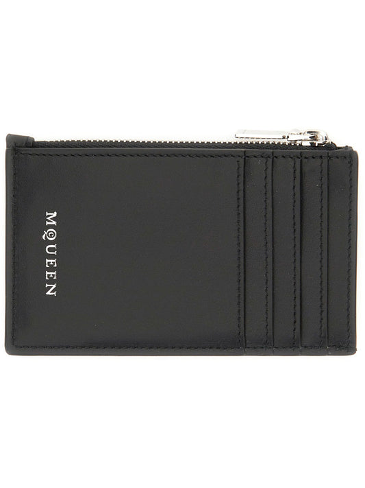 ALEXANDER MCQUEEN Mini Leather Skin Wallet