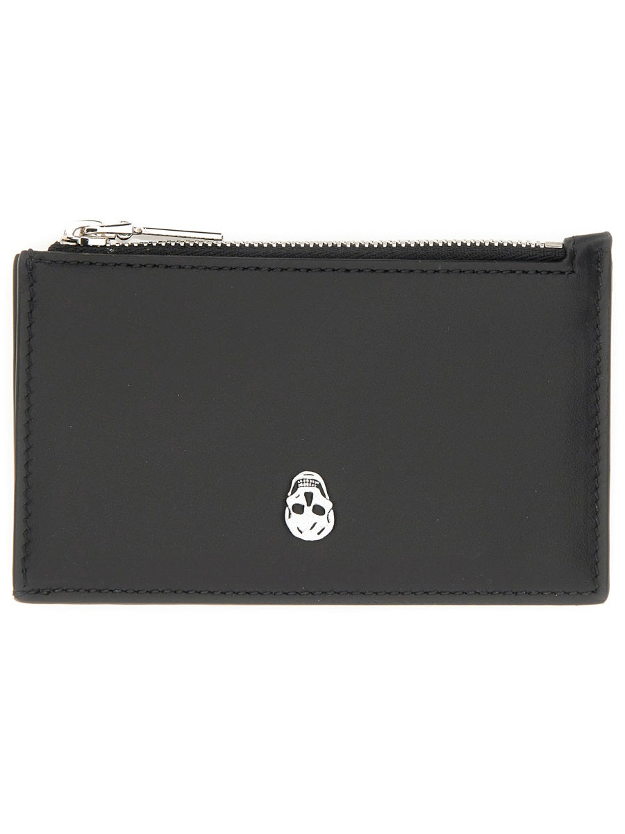 ALEXANDER MCQUEEN Mini Leather Skin Wallet for Men