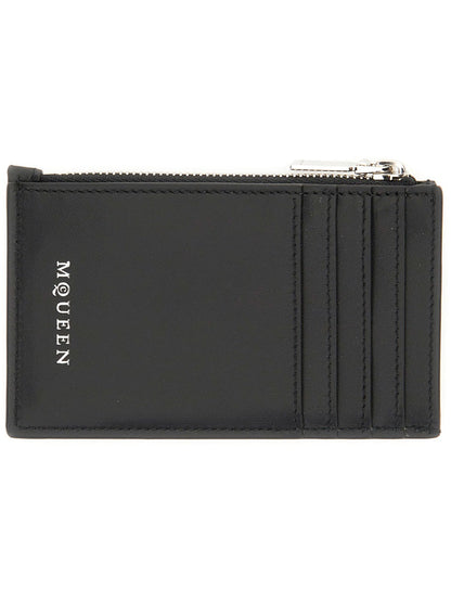 ALEXANDER MCQUEEN Mini Leather Skin Wallet for Men