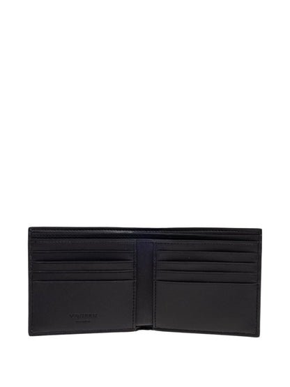 ALEXANDER MCQUEEN Men's Skull Motif Mini Leather Wallet