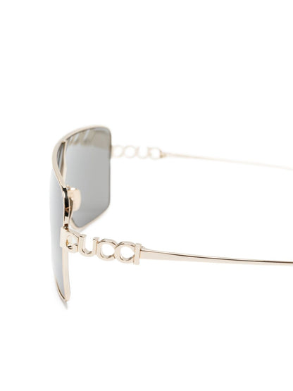 GUCCI Platinum Metal Women's Sunglasses