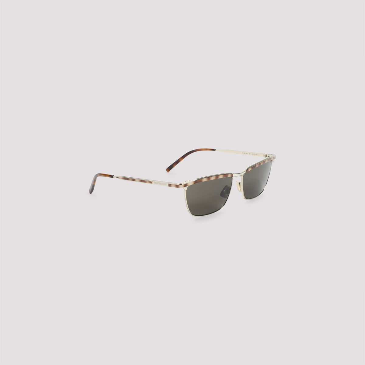 SAINT LAURENT Metal Sunglasses with Squared Frames for Men