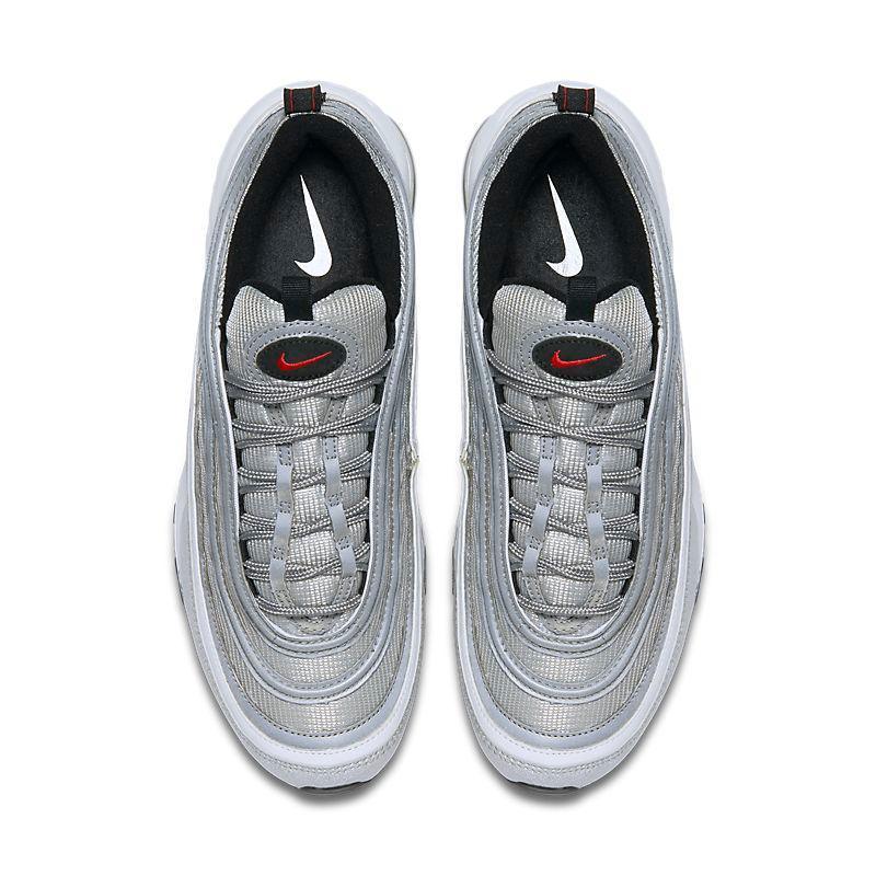 Nike Air Max 97 'Silver Bullet' - Iconic Metallic Silver Sneakers