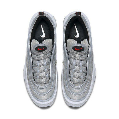 Nike Air Max 97 'Silver Bullet' - Iconic Metallic Silver Sneakers
