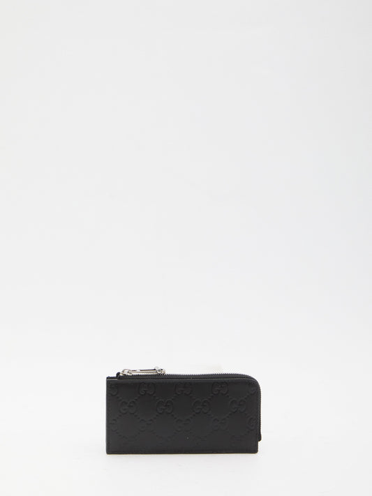 GUCCI Mini Card Holder with Zip - 13.7 x 7.5 cm