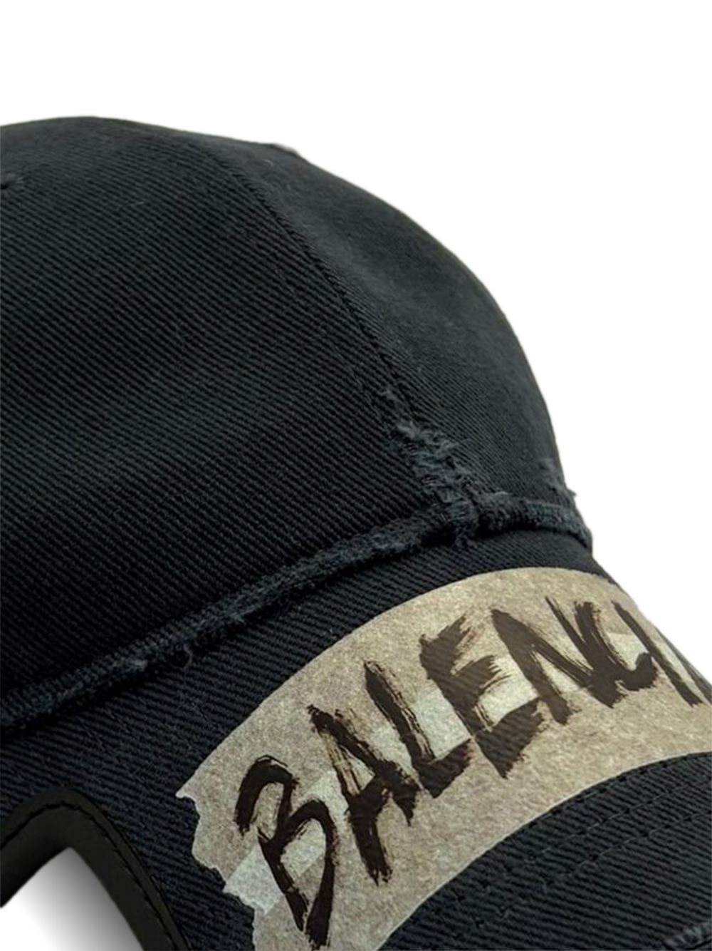 BALENCIAGA Washed Effect Masking Tape Adjustable Cap
